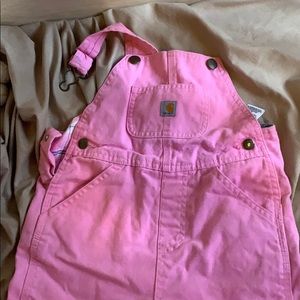 Size four pink Carhartt snow pants